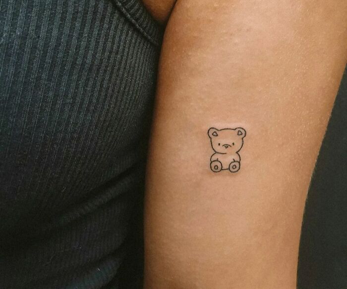 Minimal Teddy Bear tattoo design  Kogig  Tattoo Design Ideas