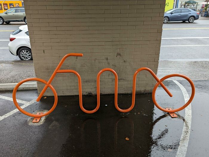 This Bike Rack Shaped Like A Bike
