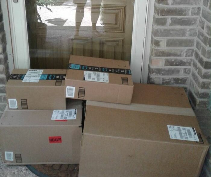 Packages Left Blocking The Door