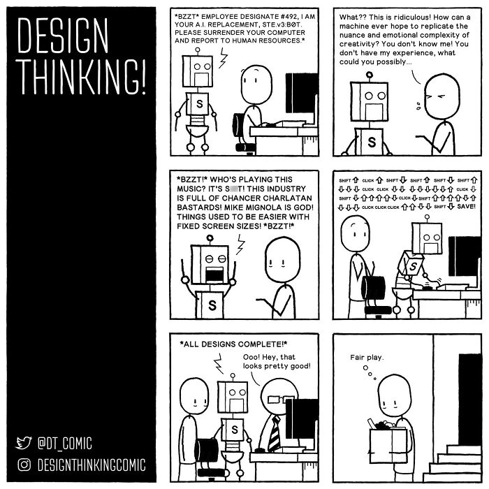 Artist Shows His Frustrations With His Design Career In Amusing Comics