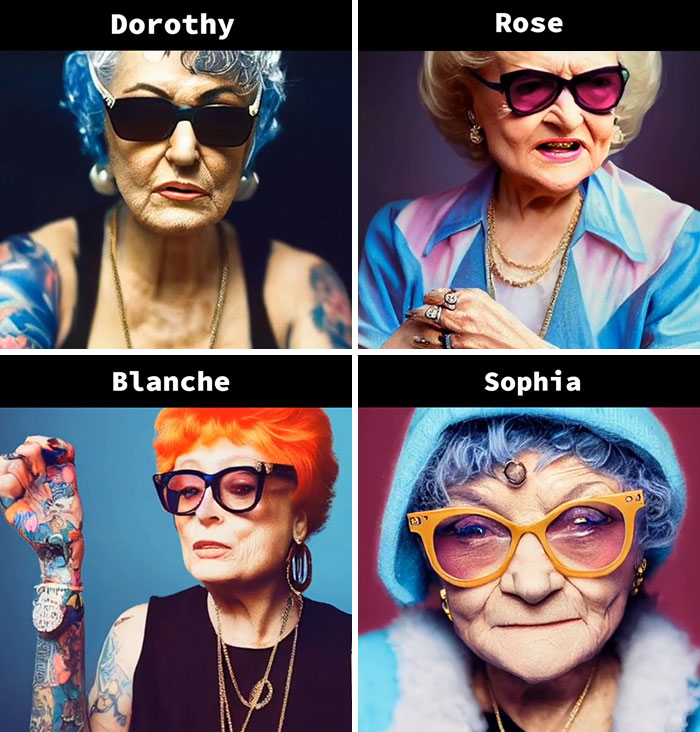 Asking AI To Show "The Golden Girls" Cast As Rappers
