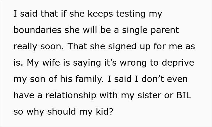 Man Asks If He’s Wrong For Forbidding His Sis To See His 2-Year-Old And Also Asking His Wife To Butt Out Of It