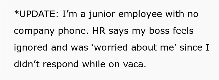 Person Gets Sent To HR For Not Answering Texts, Calls And Emails When On Vacation