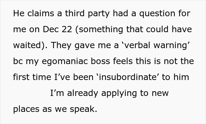 Person Gets Sent To HR For Not Answering Texts, Calls And Emails When On Vacation