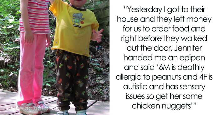 Babysitter Finds Out One Of The Kids Is Autistic And The Other Has A Deadly Peanut Allergy Only Upon Arrival, Turns Around And Walks Away