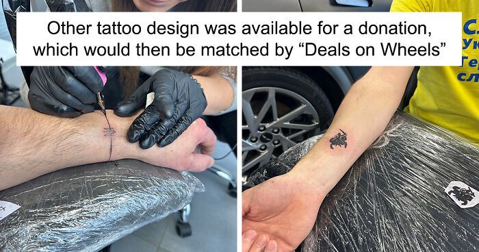 Car Dealership Got Creative For A Charity Campaign Supporting Ukraine By Hosting One-Day Tattoo Studio