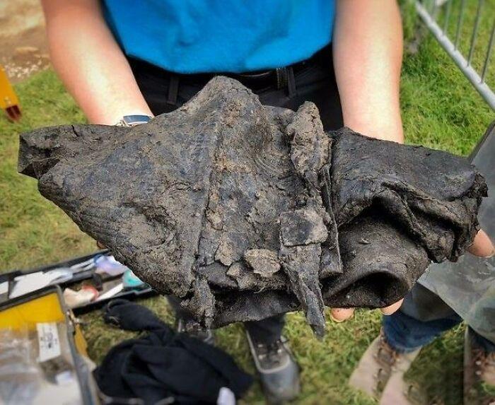 Fragment Of The Roman Tent, Still Packed, Excavated In The Area Of Vindolanda – A Roman Camp In The North Of Britain