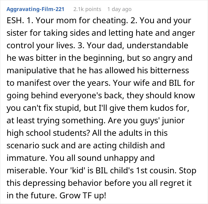 Man Asks If He’s Wrong For Forbidding His Sis To See His 2-Year-Old And Also Asking His Wife To Butt Out Of It