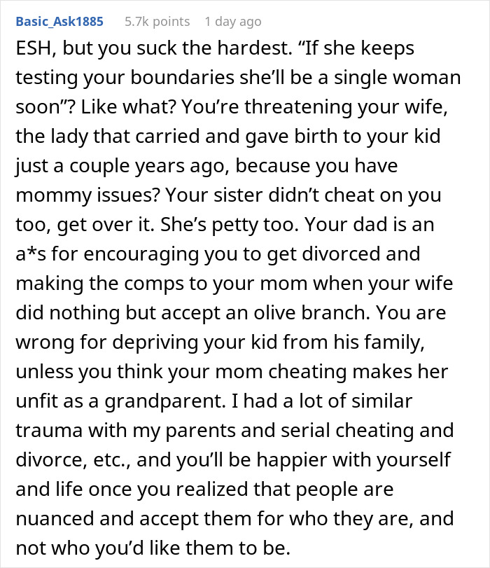 Man Asks If He’s Wrong For Forbidding His Sis To See His 2-Year-Old And Also Asking His Wife To Butt Out Of It