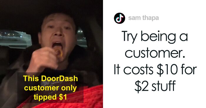 DoorDash Employee Gets Tipped $1, Records Himself Eating The Customer's Food In Response