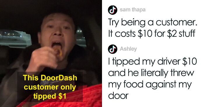 The Internet Reacts To DoorDash Driver Eating Client's Order After They Leave A Small Tip