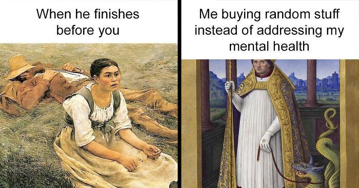 This Instagram Page Captions Classical Paintings With Modern Phrases, Here Are 133 Of Their Best Posts (New Pics)