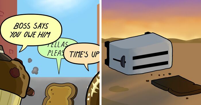 Artist Illustrates 34 Ridiculous Situations In Witty Comics (New Pics)