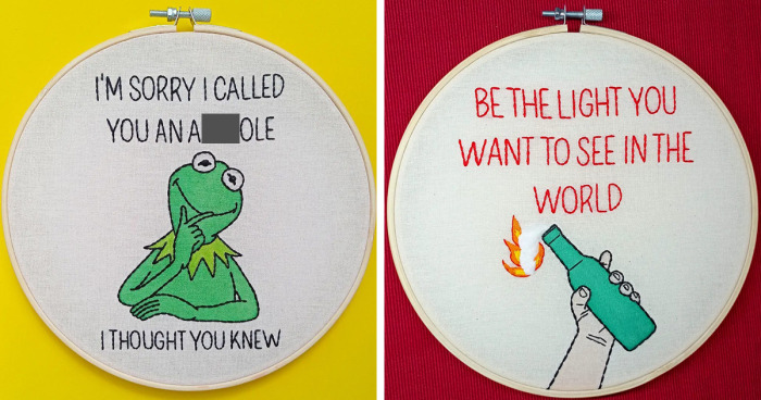 We Create Unapologetic Embroideries That Will Hopefully Brighten Up Your Day (21 New Pics)