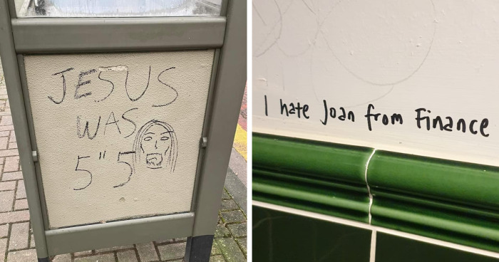 85 Laugh-Inducing Bits Of Graffiti That Tried To Say Something But Weren't Really Successful, As Shared On This Online Community