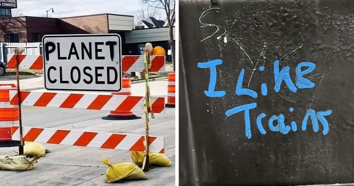 85 Absolutely Hilarious Examples Of Street Art That Make One Ask, “It’s Graffiti, But Why?” 