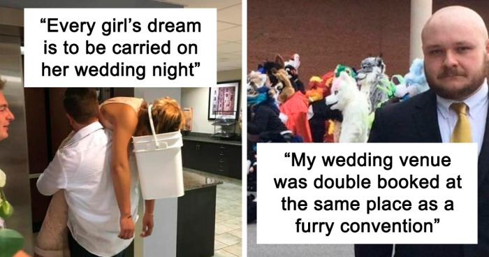 91 Of The Most Hilarious And Unconventional Wedding Moments (New Pics)