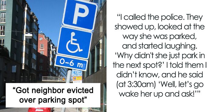 Woman Thinks She's 'Teaching Someone A Lesson' By Blocking Their Car In A Parking Lot, Police Tell Her To Move The Car And She Gets Evicted