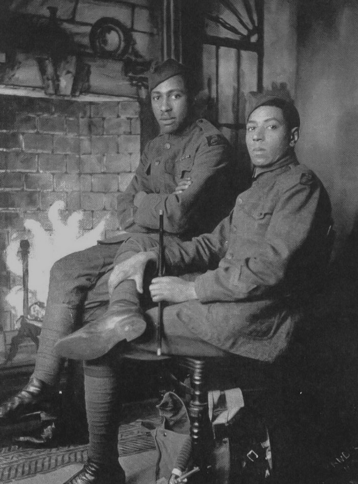 Black and white picture of Henry Johnson and Needham Roberts