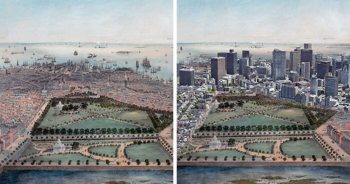 50 Images That I Created By Combining Old Photos With My Rephotographed Ones Of Various Cities