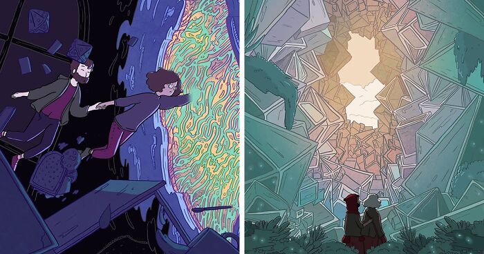 Our Peaceful Journey Through An Alternate Dreamy Reality That I Illustrated (44 Pics)