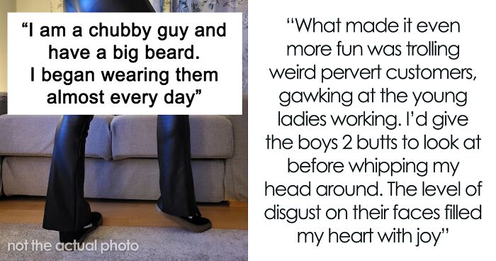 Guy Responds To Manager's Complaints About Women Wearing Yoga Pants By Wearing Them To Work Every Day