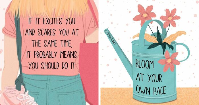 My 50 Uplifting Illustrations That Have Motivational Quotes In Them