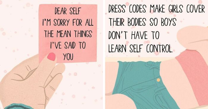 My 70 Illustrations With Quotes That I Create To Empower Women All Around The World