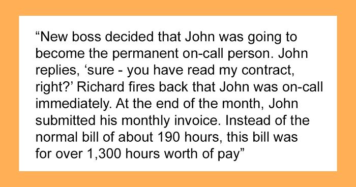 Employee Maliciously Complies With New Boss's Orders, Ends Up Getting Paid For 1,300 Hours And Getting Him Fired