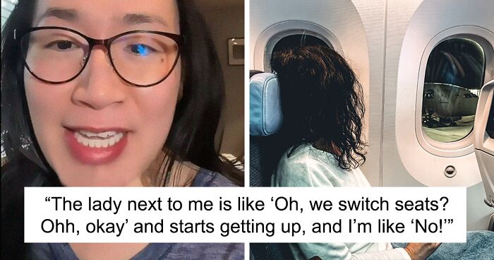 Woman Gets Praised Online For Protecting Elderly Seat Neighbor On A Plane After Another Woman Wanted Her To Swap Seats