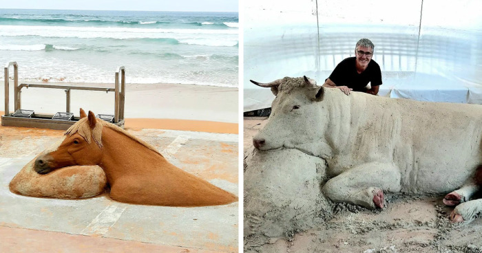 27 Unbelievable Sand Sculptures By This Artist That Might Make You Do A Double Take (New Pics)