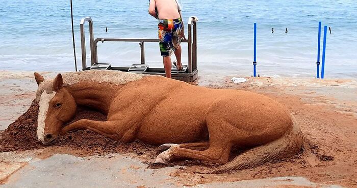 This Sand Sculptor Creates Impressive Sculptures And Some Of Them Look Almost Alive (27 New Pics)