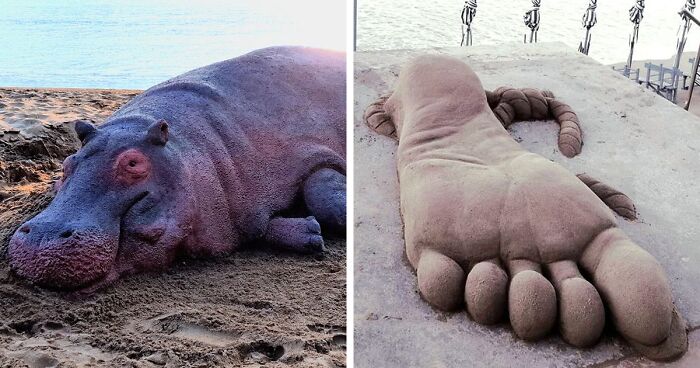 Spanish Artist Makes Captivating Sand Sculptures That Can Easily Be Mistaken For Live Animals (27 New Pics)