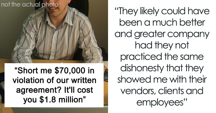 Greedy Boss Steals Employee’s 20% Cut, Employee In Turn Maliciously Complies With Boss’ Request For What He Thinks Is Full Payout