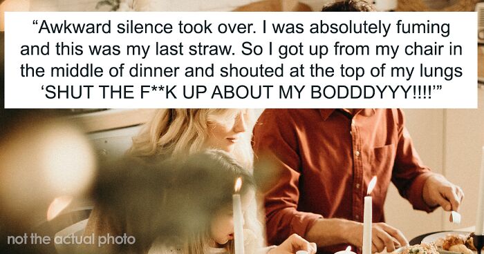 Husband Keeps Commenting On His Wife's Body After She Gave Birth, She Has Enough And Yells At Him During Family Christmas Dinner