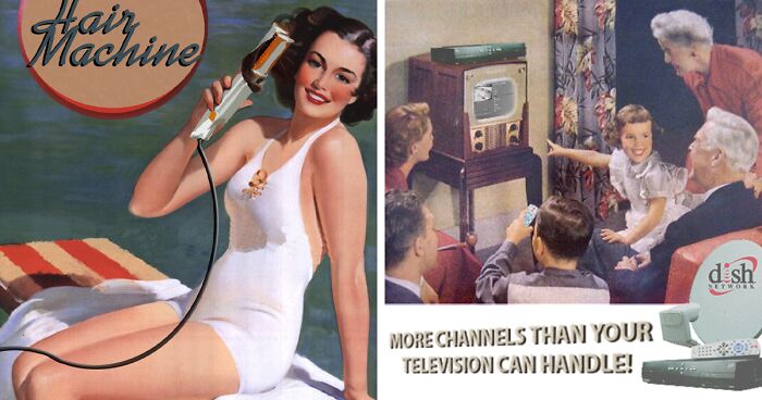 These 56 Posters Are The Wackiest Vintage-Style Ads For Modern Products That Were Partaking In A 'Design Crowd' Photoshop Design Contest