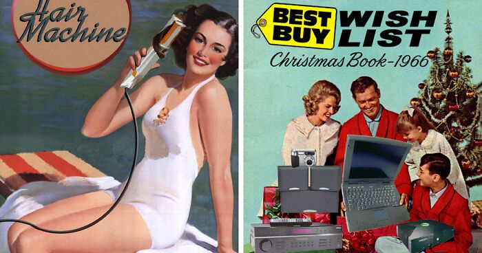 This Is How 'Design Crowd' Users Imagine Modern-Day Products Advertised In A Vintage Way (56 Pics)