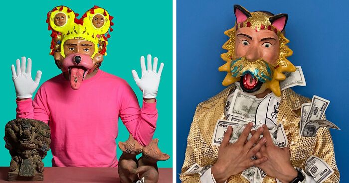 This Artist Explores The Topic Of Identity Through His Vividly Colored Masks (43 Pics)