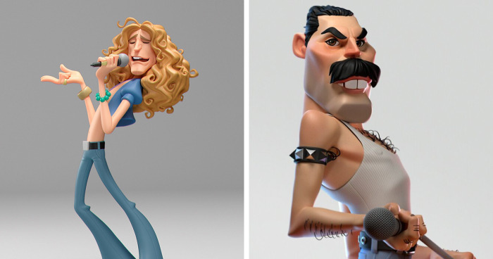 This Artist Recreates Famous Characters And Celebrities To Look Like 3D Cartoon Versions Of Them (47 Pics)