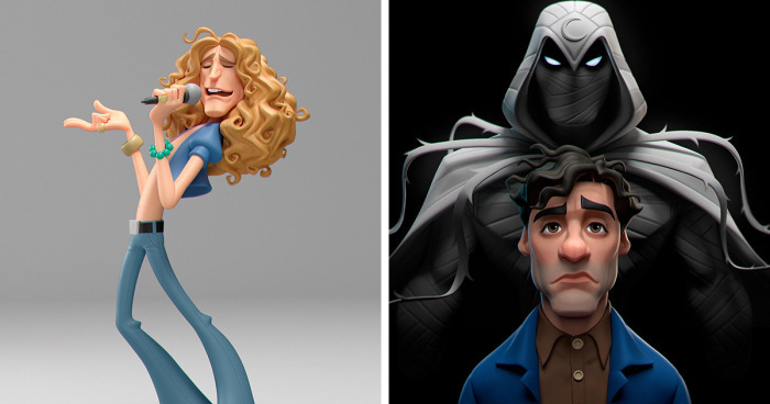 47 Cartoon-like 3D Caricatures Of Popular Characters And Celebrities By Gabriel Soares