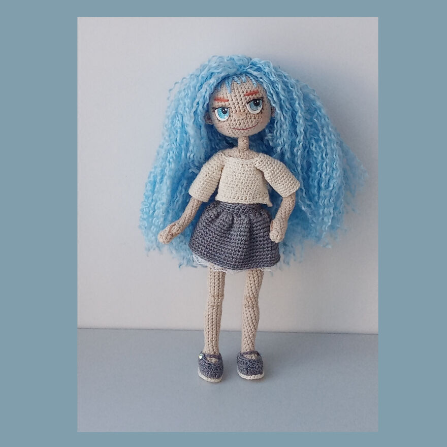 I Crocheted A Little Doll.