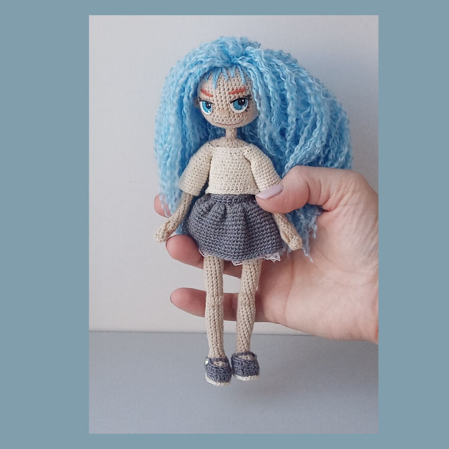 I Crocheted A Little Doll.