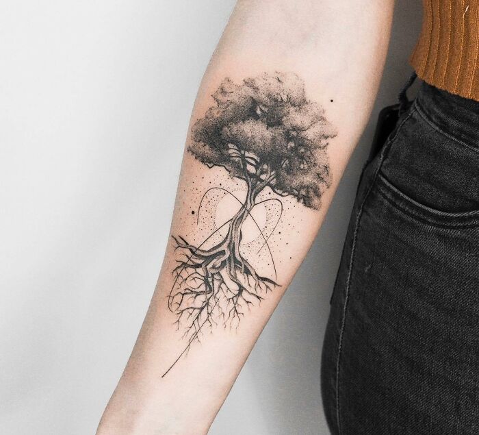 What Are NatureInspired Tattoos 40 Best Nature Tattoo Ideas  Designs For  People Who Love Adventuring Outdoors  Y  Tree tattoo Nature tattoos  Mountain tattoo