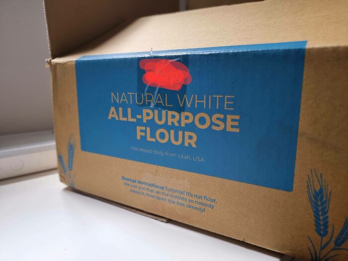 This Company Ships Their Product In Boxes Marked As Plain Flour To Deter Porch Pirates