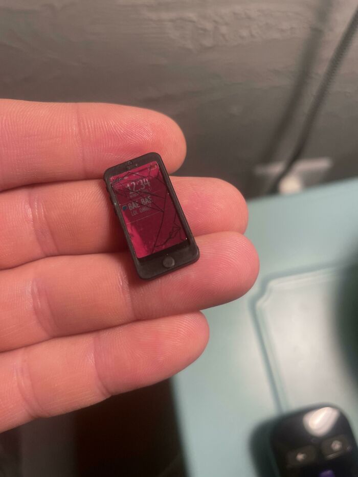 Doll Came With A Tiny Phone That Has A Tiny Broken Screen
