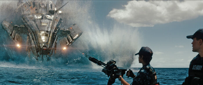 Film shot from the movie Battleship