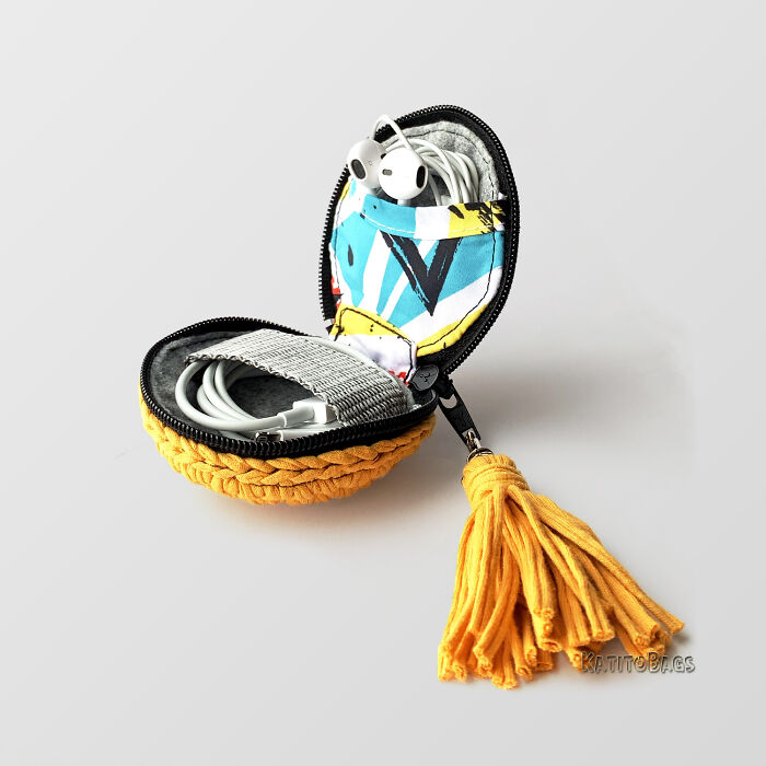 Yellow Cable Organizer