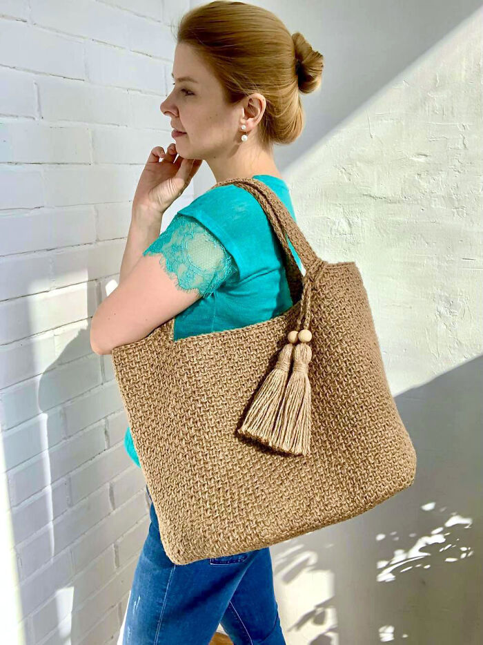 Crochet Jute Bag