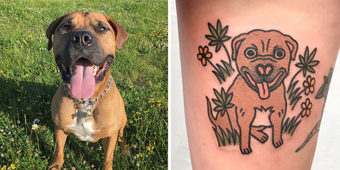 Tattoo Artist Turns Pets Into Cartoons, Allowing Owners To Never Part With Them