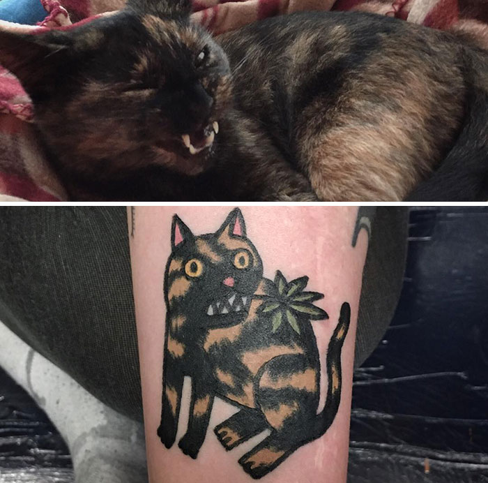 Tattoo Artist Turns Pets Into Cartoons, Allowing Owners To Never Part With Them